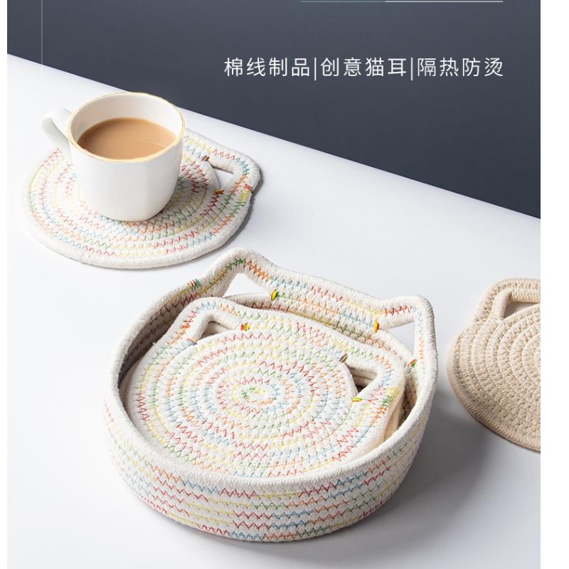 隔熱墊 防燙餐桌墊 家用餐墊 IG風杯墊 砂鍋墊 創意菜墊 盤碗墊子【雲木雜貨】