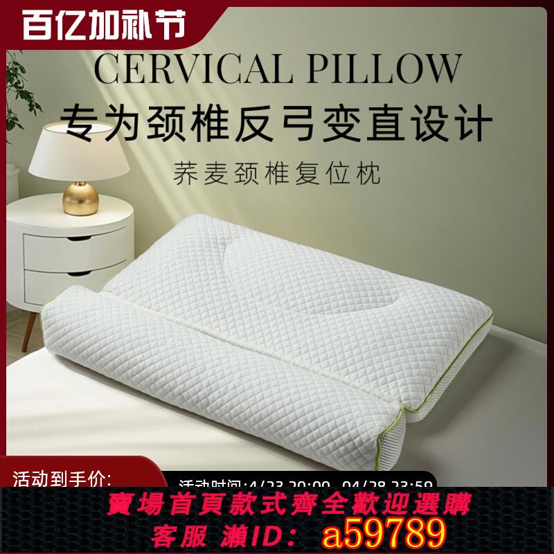 【臺灣公司 可打統編】斯得福蕎麥枕頭分割槽牽引護頸椎助睡眠反弓矯正專用硬枕芯成人四季