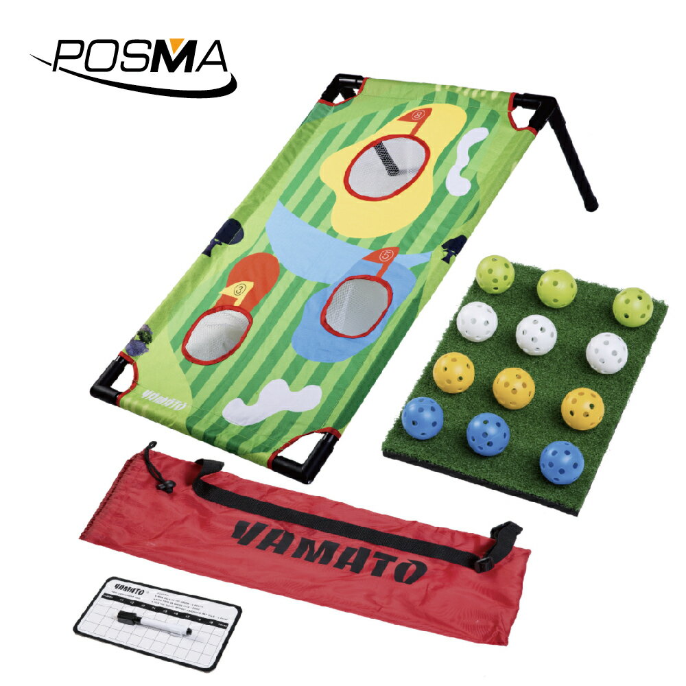 POSMA 高爾夫摺疊揮桿網 切桿練習網套組 CN150