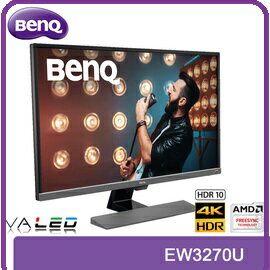 BenQ EW3270U 32吋 4K HDR 舒視屏護眼液晶螢幕 95% DCI-P3廣色域標準 支援 AMD FreeSync