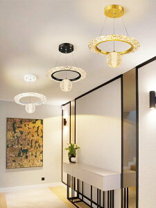 輕奢吊燈水晶過道玄關廚房衛浴后現代高檔現代簡約大氣意式燈具