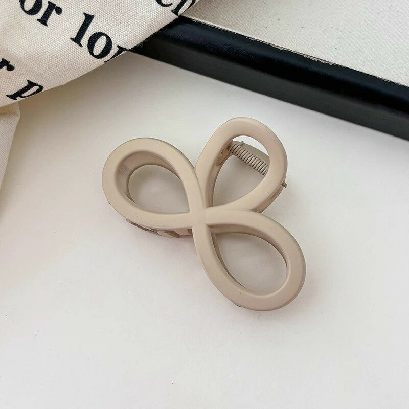 【台灣現貨】時尚配件 髮飾 髮夾 鯊魚夾 大嘴夾 邊夾  韓國亞克力髮夾女後腦勺盤髮夾子頭飾網紅珍珠抓夾氣質愛心鯊魚夾 2