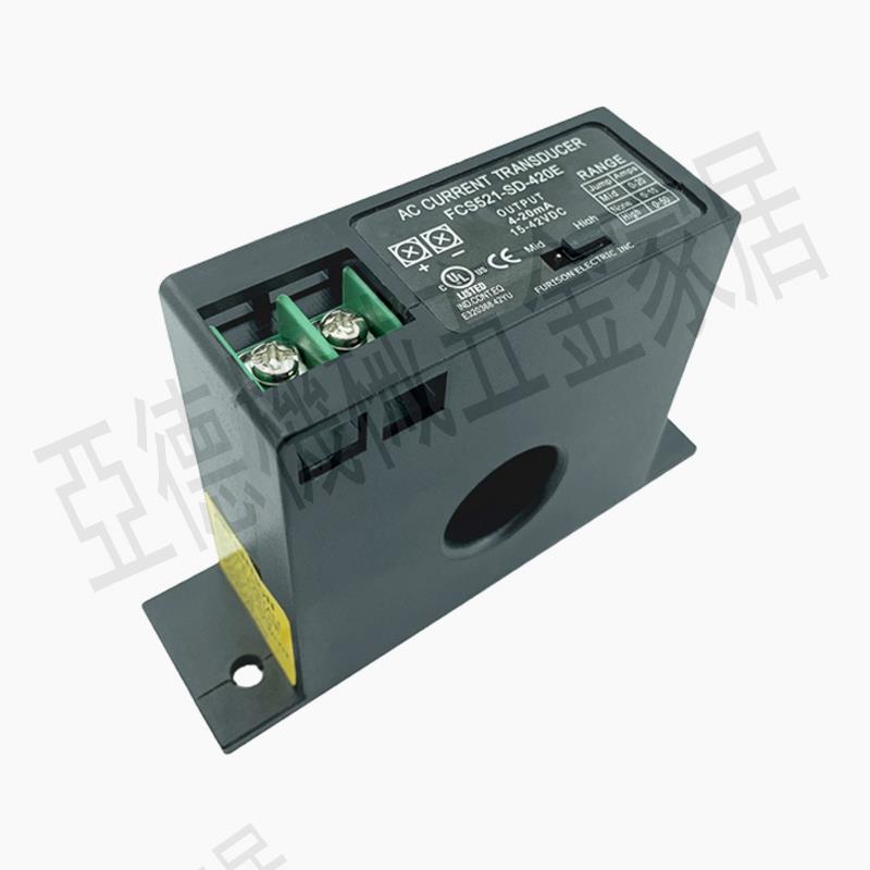 交流電流變送器輸出4-20mA電量無源式穿孔電流傳感器模擬量隔離器【亞德機械五金家居】 4