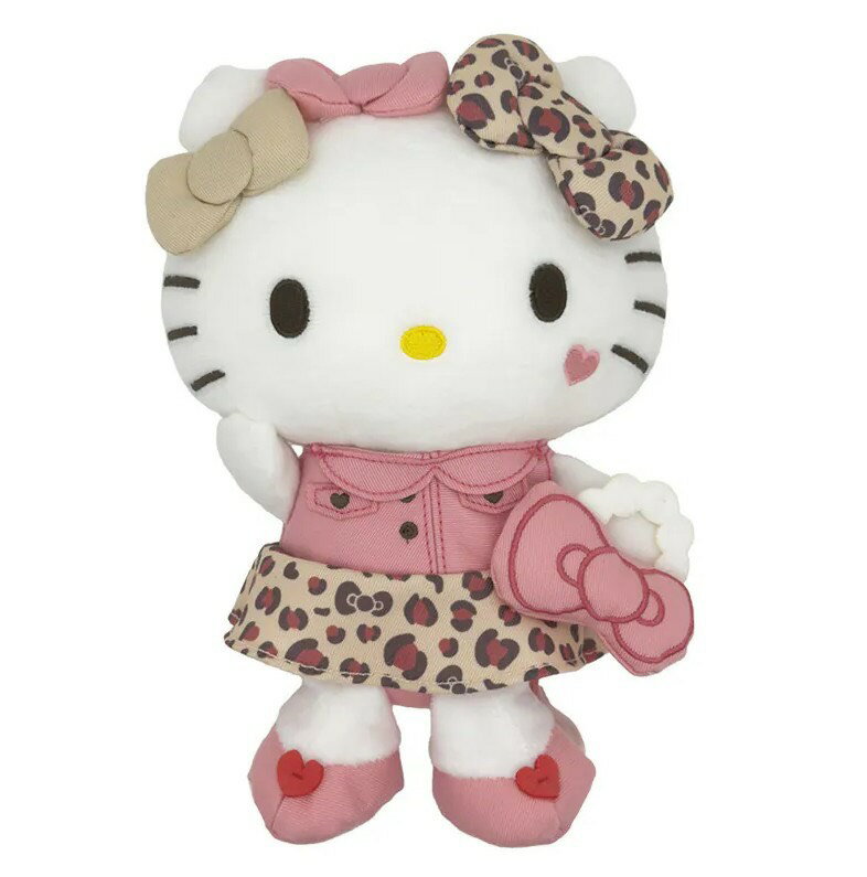 【震撼精品百貨】Hello Kitty 凱蒂貓~日本SANRIO三麗鷗 KITTY絨毛娃娃-豹紋*86894