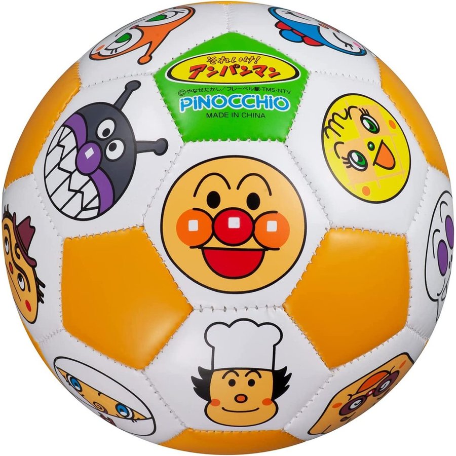 真愛日本 麵包超人 多人物臉橘 亮皮兒童足球 小皮球 玩具球 足球 親子遊戲 小球球