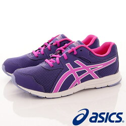 日本asics亞瑟士中底機能系列(紫)中大童段-3319