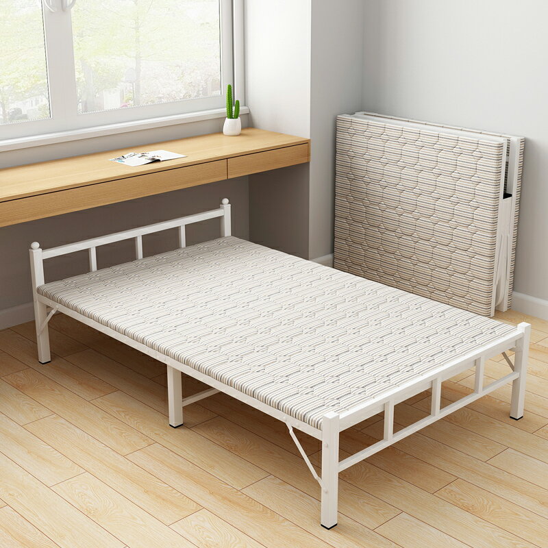 折疊床辦公室午休單人床簡易1米2醫院陪護床家用便攜款躺椅鐵架床