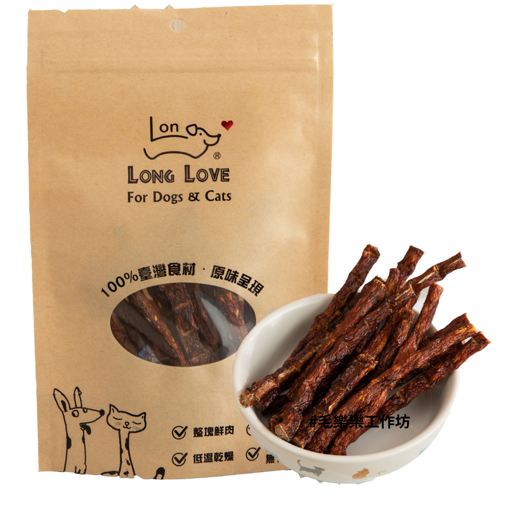 【毛樂樂工作坊】蔓越莓雞肉條 70g 原肉無調味  肉乾 100%台灣製造 犬零食 寵物零食