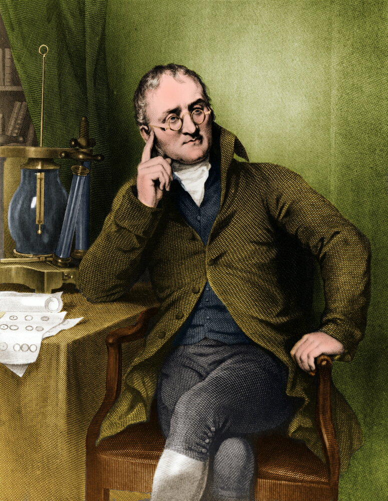 Posterazzi: John Dalton English Chemist Rolled Canvas Art - Science ...