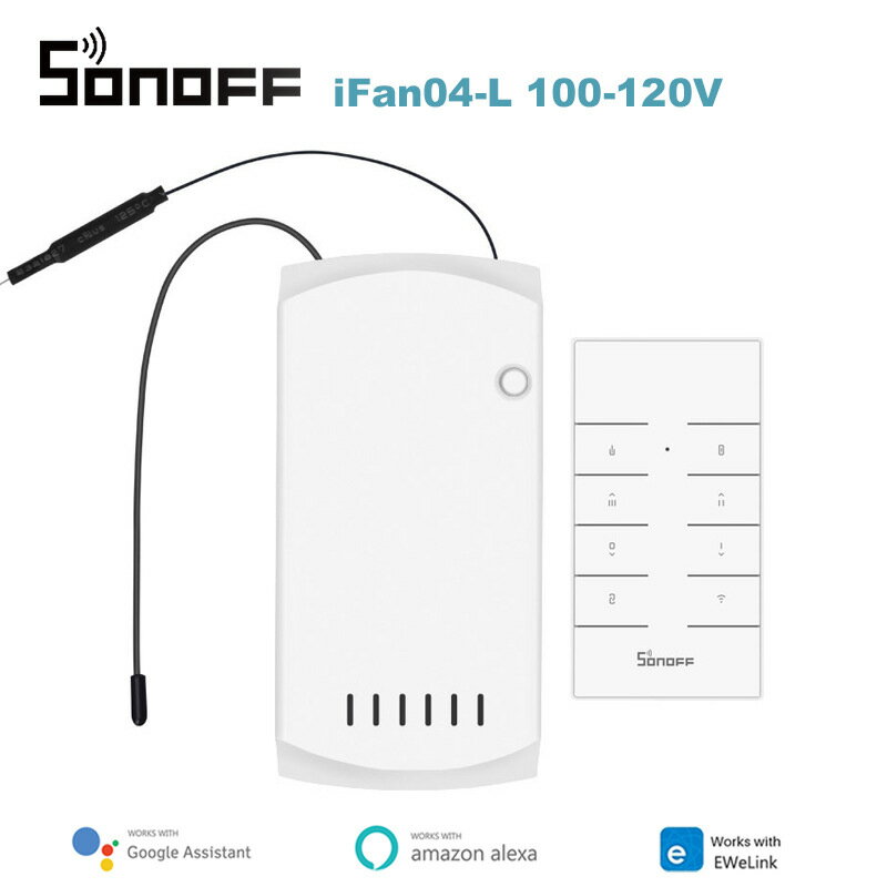智能家居SONOFF ifan04-L 手機遠程控制智能風扇燈開關驅動調風速