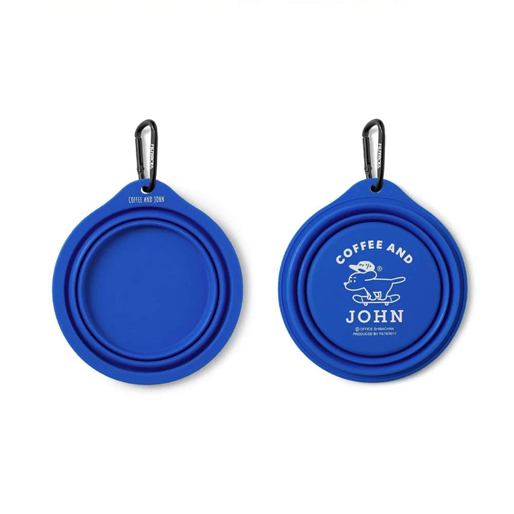 【全館滿額折】 Filter017 X COFFEE AND JOHN Collapsible Bowl 藍 矽膠 摺疊隨行碗 H5533【新竹皇家 4711256012858】