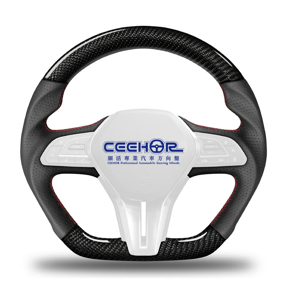 [細活方向盤] 正碳纖維款 Q50 Q60 INFINITI 變形蟲方向盤