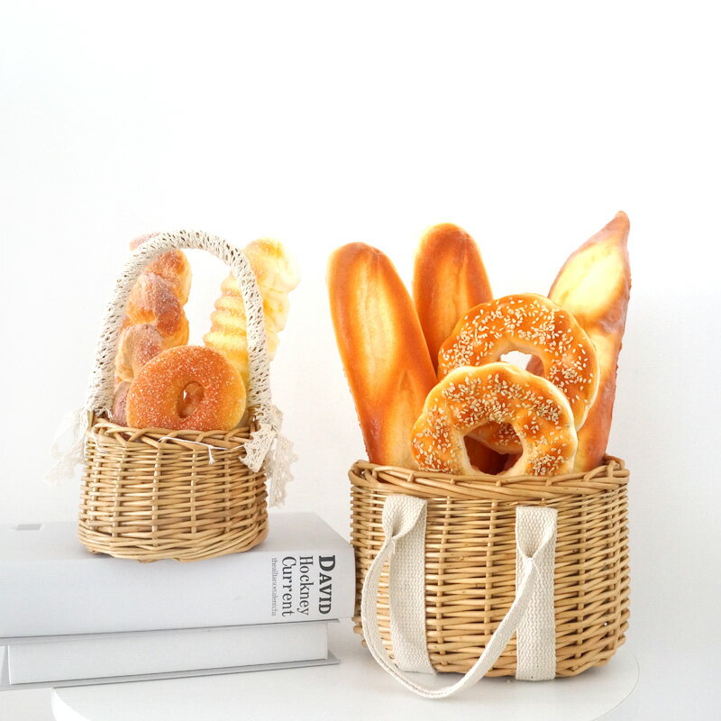 田園向日葵仿真花 假麵包模擬食物模型櫥窗店鋪擺件假花拍攝道具
