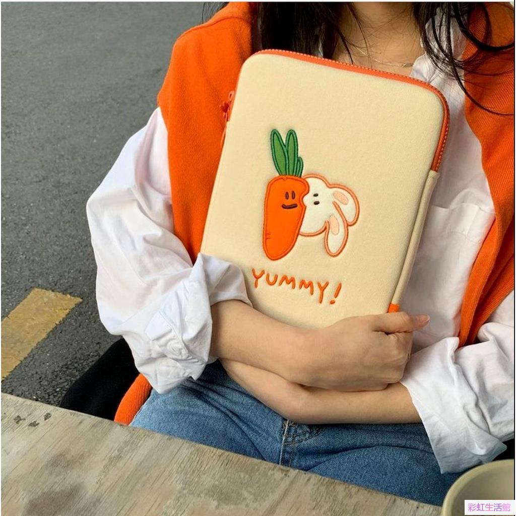 胡蘿蔔小兔11寸13寸14寸電腦包 筆電包 ins ipad平板包收納包