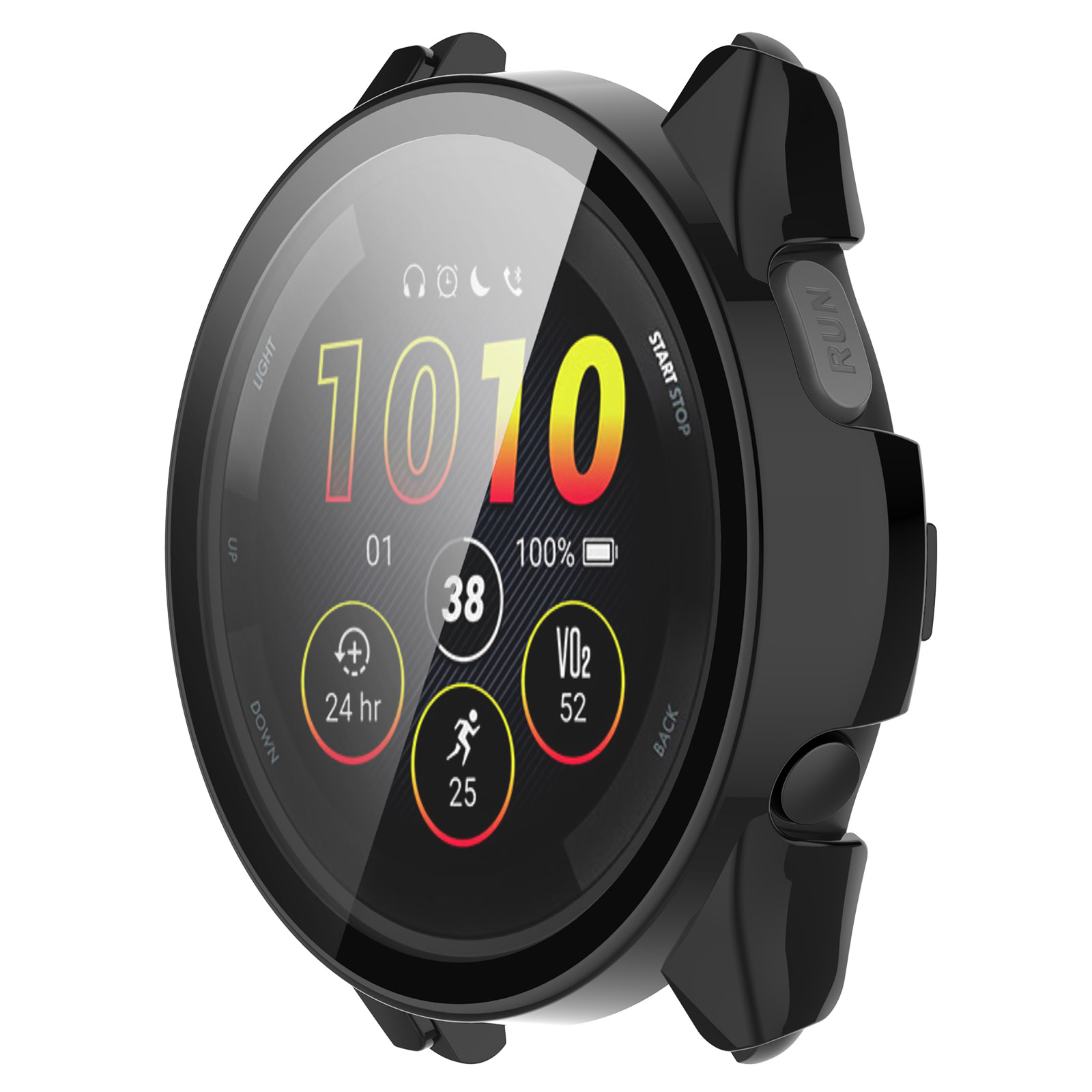 【PC+鋼化玻璃一體錶殼】適用 Garmin forerunner 165 music 手錶 保護殼 硬殼 2