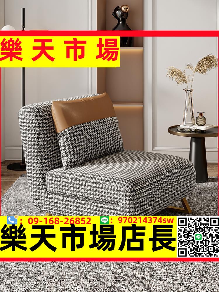 （高品質）懶人沙發床單人多功能可折疊小戶型客廳陽臺坐臥兩用鐵午休隱形床