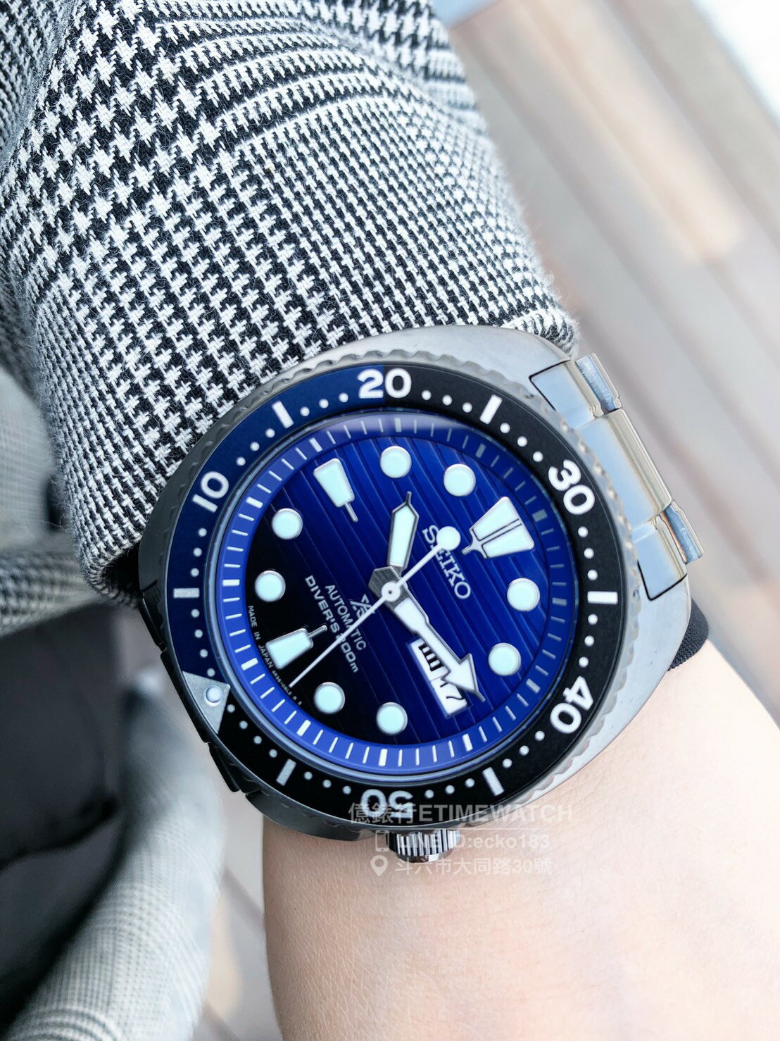 SEIKO日本精工PROSPEX愛海洋藍鯨200米潛水機械腕錶4R36-05H0SC/SRPD11J1公司貨