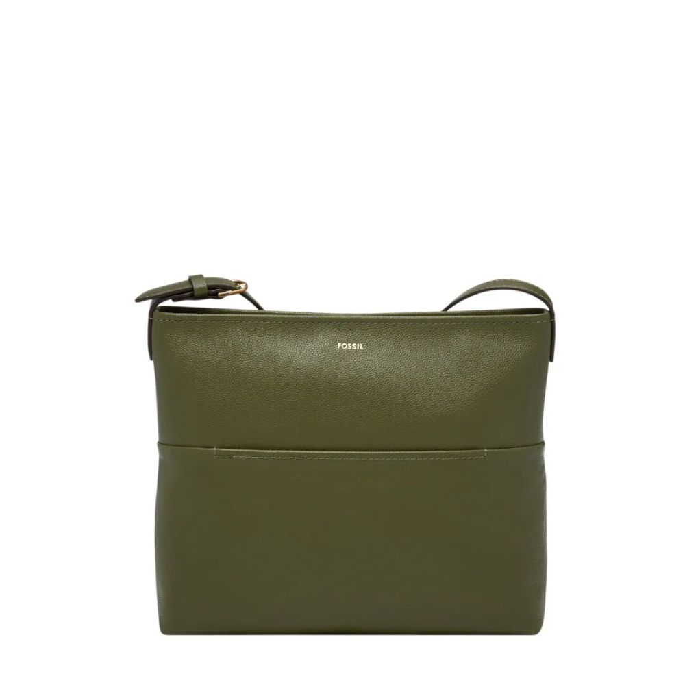 送禮首選 ★ OUTLET款/FOSSIL  Phoebe 簡約真皮大斜背包-橄欖綠 SHB3273386  附防塵袋+提袋【全館滿額折價★FOSSIL全系列包夾送美妝蛋】 女神手袋