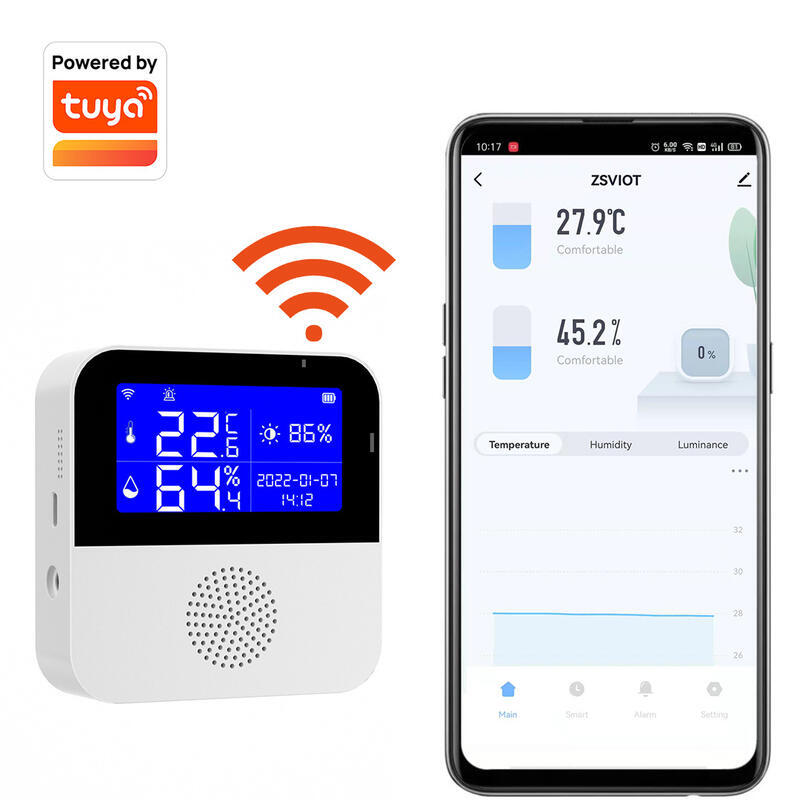 WiFi智能溫溼度傳感器塗鴉智能電子溫度計室內無線手機遠程Tuyta