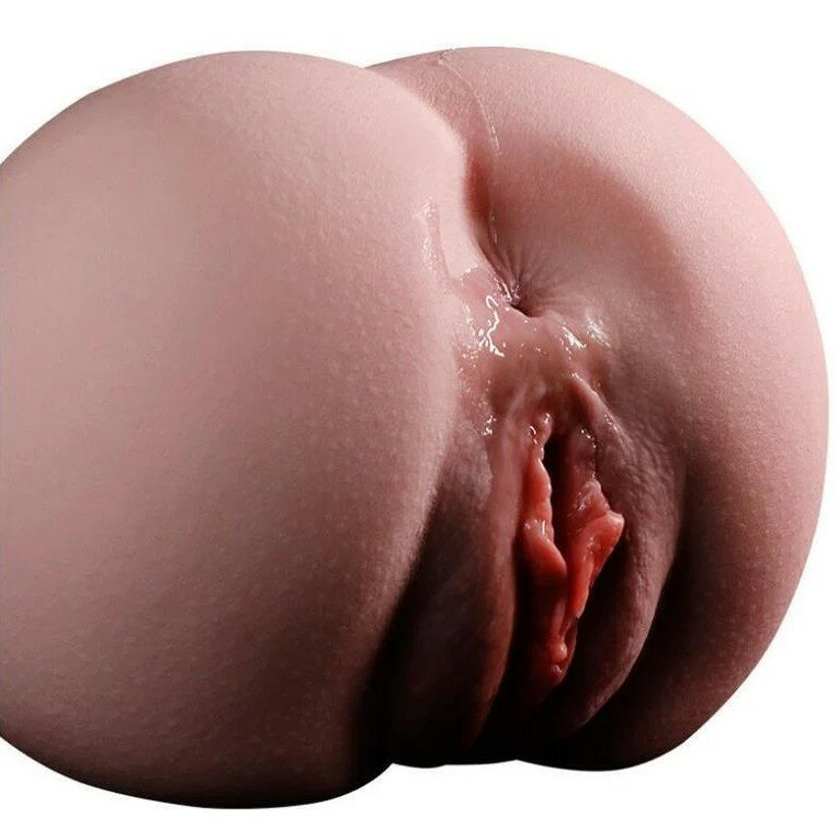 送300ml潤滑液【台灣現貨】饅頭穴 雙通道 自慰器 飛機杯 超擬真陰部 肉感雛菊雙通道 可中出 6