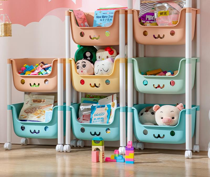 兒童玩具置物整理分類收納箱寶寶落地儲物柜多層收納架神器大容量