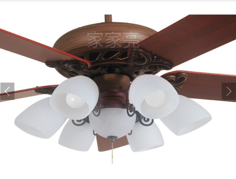 楓光吊扇 60吋 英倫風情 焦茶黑 吊扇 搭載六燈燈具組 E27燈泡另計 適用坪數8-10坪 可加購遙控器 (A Light) 1