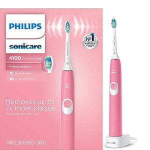 Philips【美國代購】飛利浦 電動牙刷 Sonicare ProtectiveClean 4100 HX6815/01 - 粉色