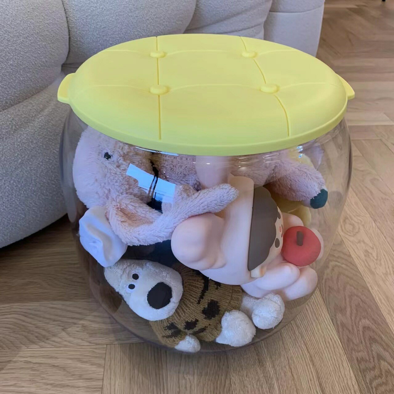 【免運】 收納凳兒童毛絨玩具娃娃玩偶收納箱收納桶神器透明儲物凳可坐凳子