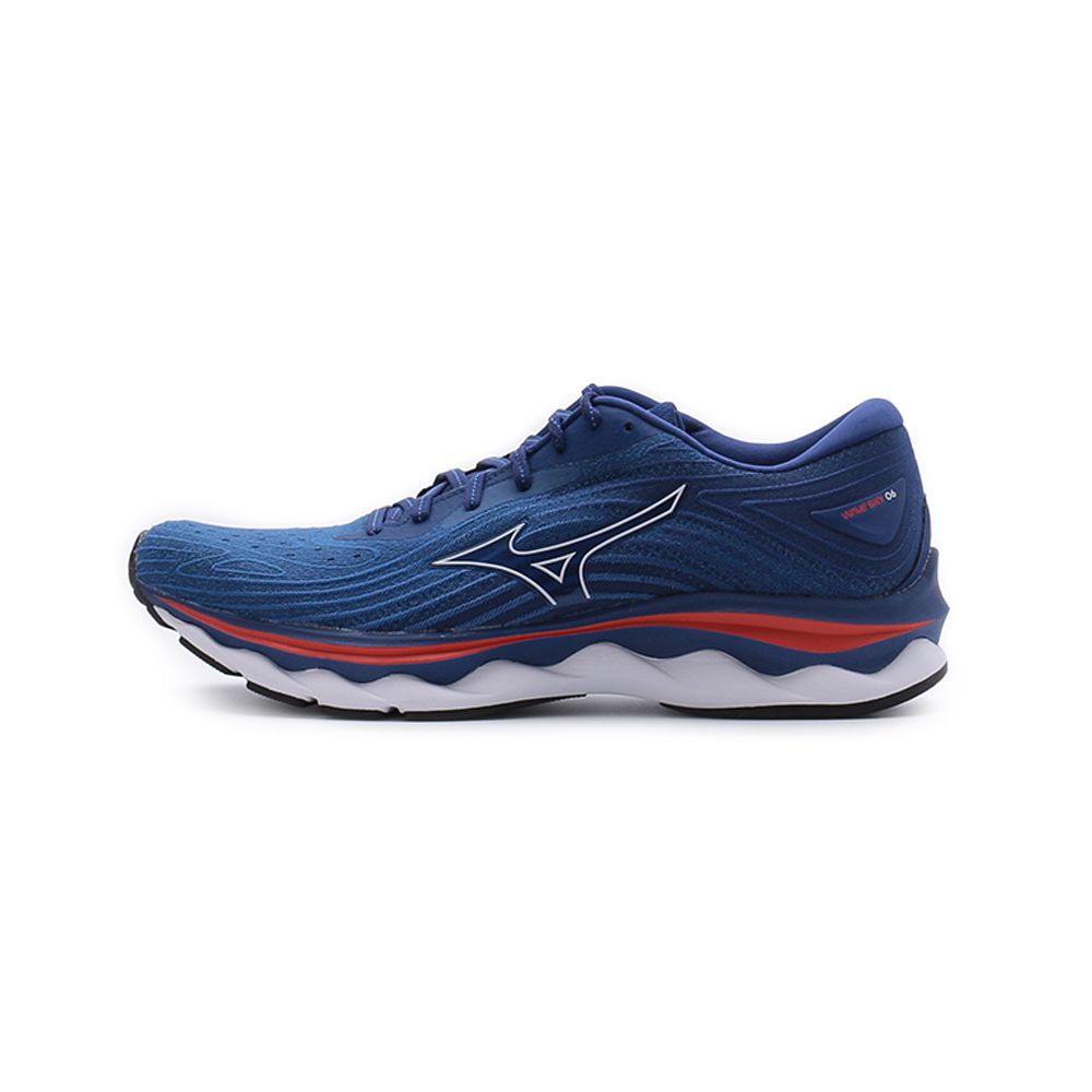 MIZUNO WAVE SKY 6 慢跑鞋 藍紅 J1GC220206 男鞋