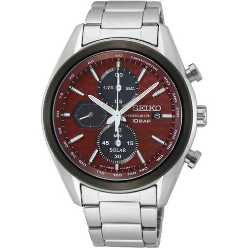 SEIKO 精工錶 喬治亞羅設計三眼計時太陽能腕錶 V176-0BH0R(SSC771P1)-40mm-紅面鋼帶【刷卡回饋 分期0利率】【APP下單點數13倍送】