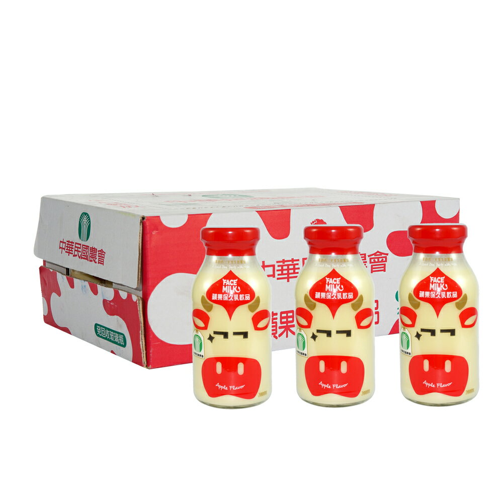 台農乳品 蘋果保久乳(24瓶/箱)x1