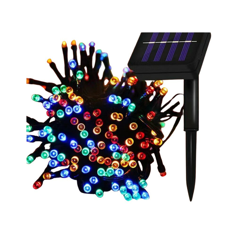 美麗大街 【112121527】12米 LED太陽能燈串戶外花園庭院裝飾防水小彩燈(聖誕燈 氛圍燈) 5