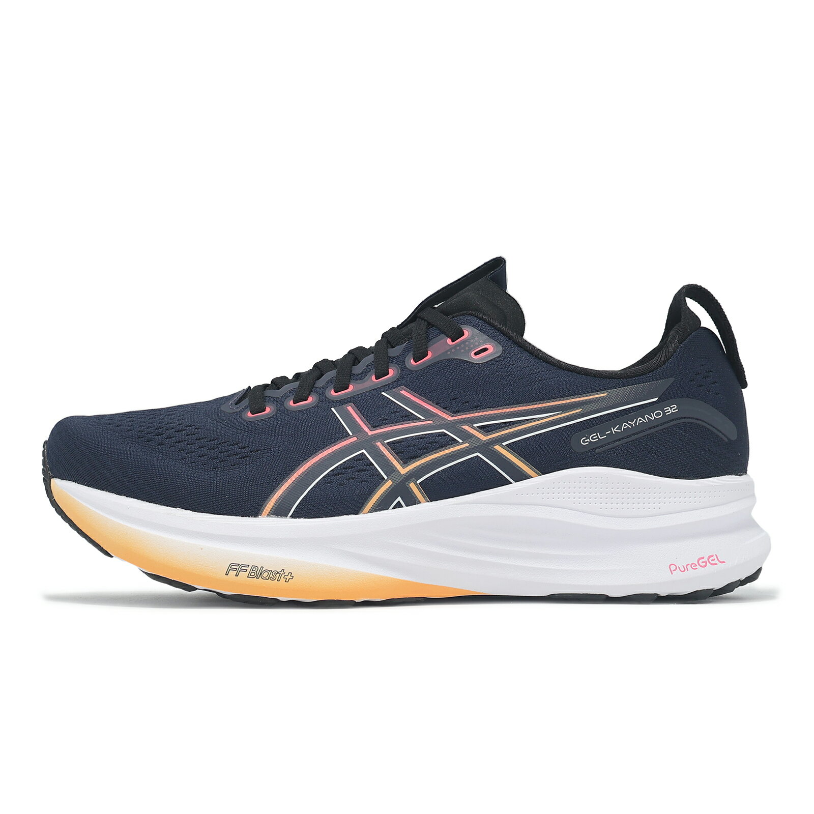 Asics 慢跑鞋 GEL-Kayano 32 2E 寬楦 男鞋 藍 黑 支撐 運動鞋 亞瑟士 1011C051400