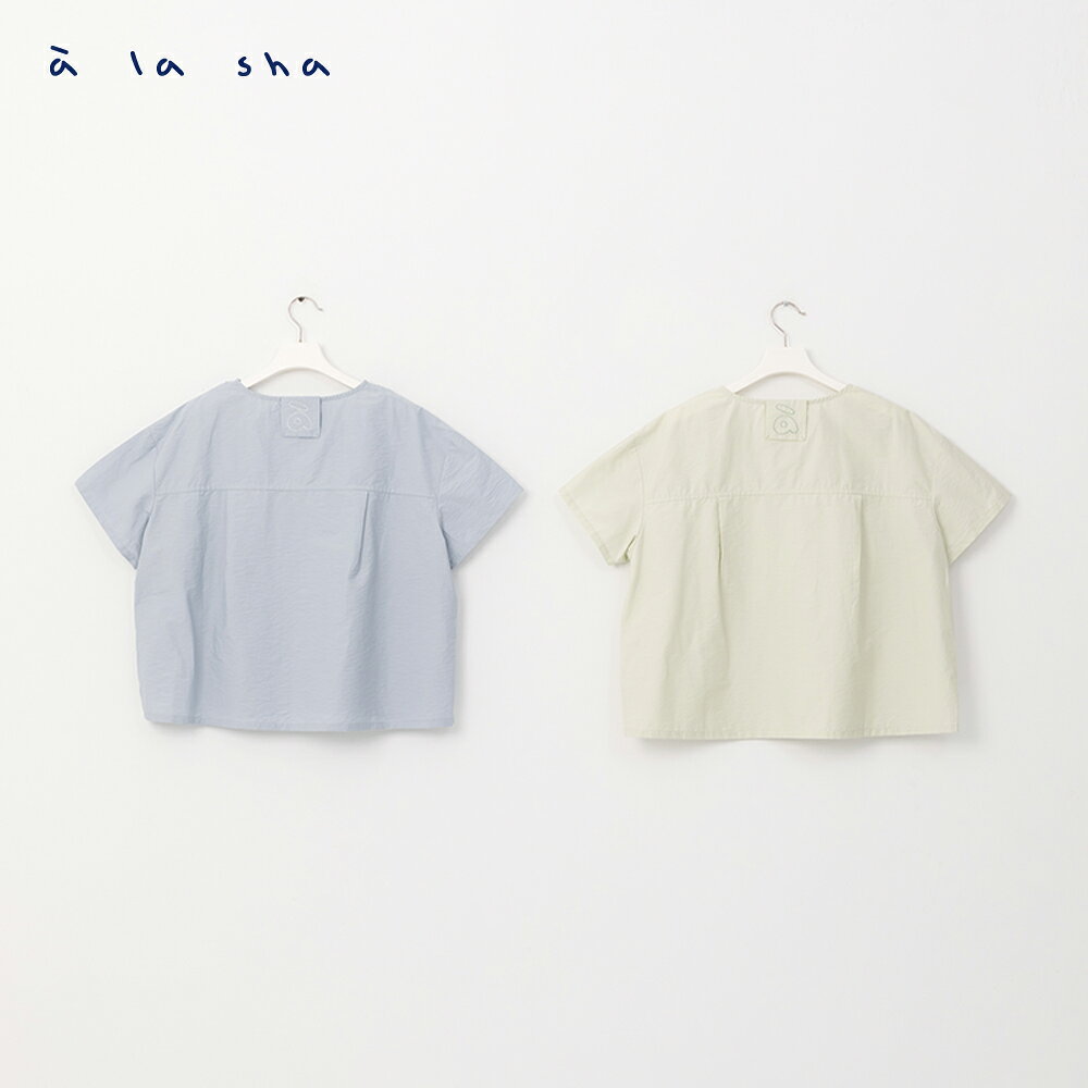 a la sha 層次花邊領短袖襯衫 4