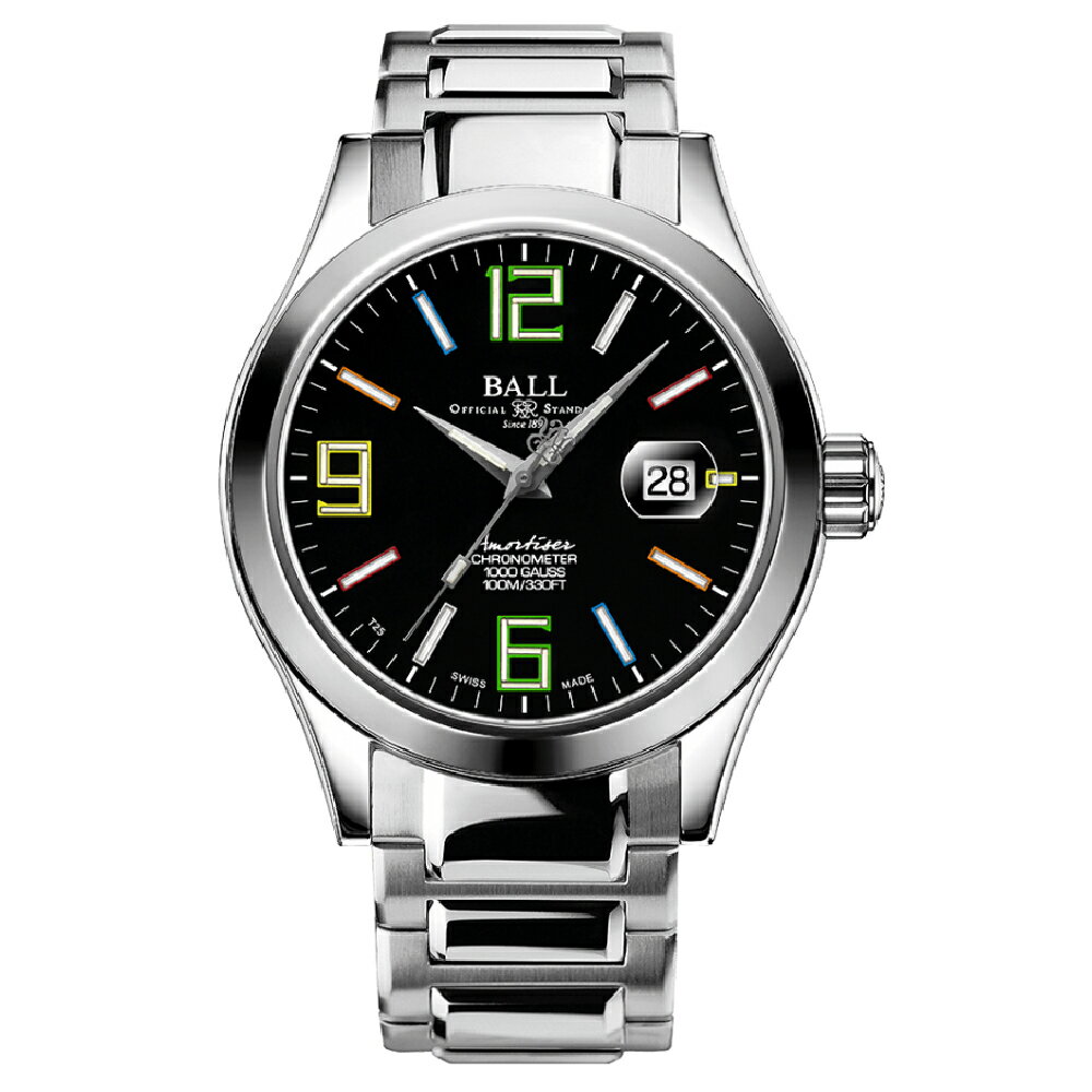 B3_ BALL 波爾錶】 Engineer III Pioneer II  NM9028C-S41CJ-BKR 天文台認證彩虹燈管機械腕錶 43mm｜樂天全館特惠中★指定刷卡回饋10%