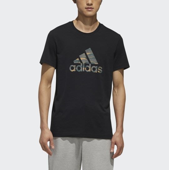 公司貨 Adidas 愛迪達 短袖 T恤 短T 迷彩LOGO 純棉100% 休閒 EK4739【大自在運動休閒精品店】