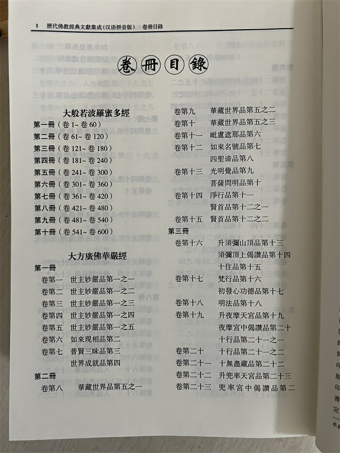 【台灣公司 可開發票】大般若波羅蜜多經 大般若經600卷拼音10冊精裝 歷代佛教經典集成正版 4