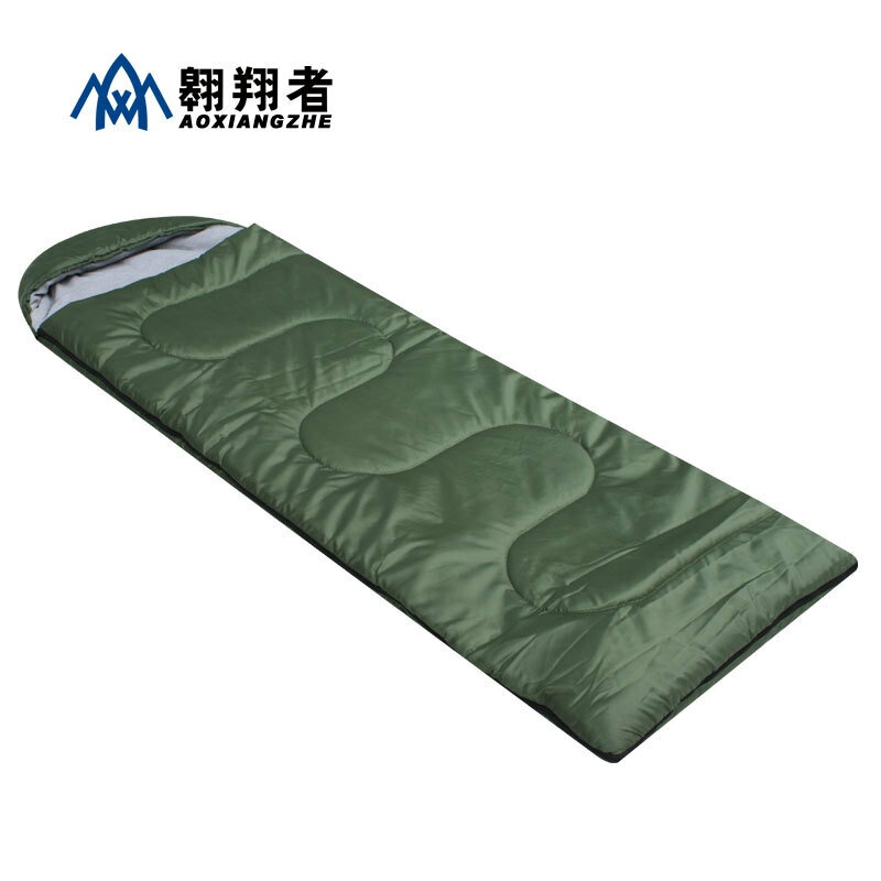 翱翔者軍綠睡袋成人春秋保暖單兵野營戶外用品訓練睡袋廠家