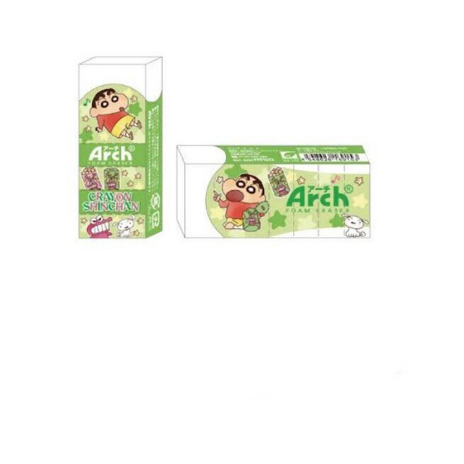 【震撼精品百貨】蠟筆小新 Crayon Shin-chan~蠟筆小新 Arch不易斷橡皮擦 擦布-綠餅乾*16915
