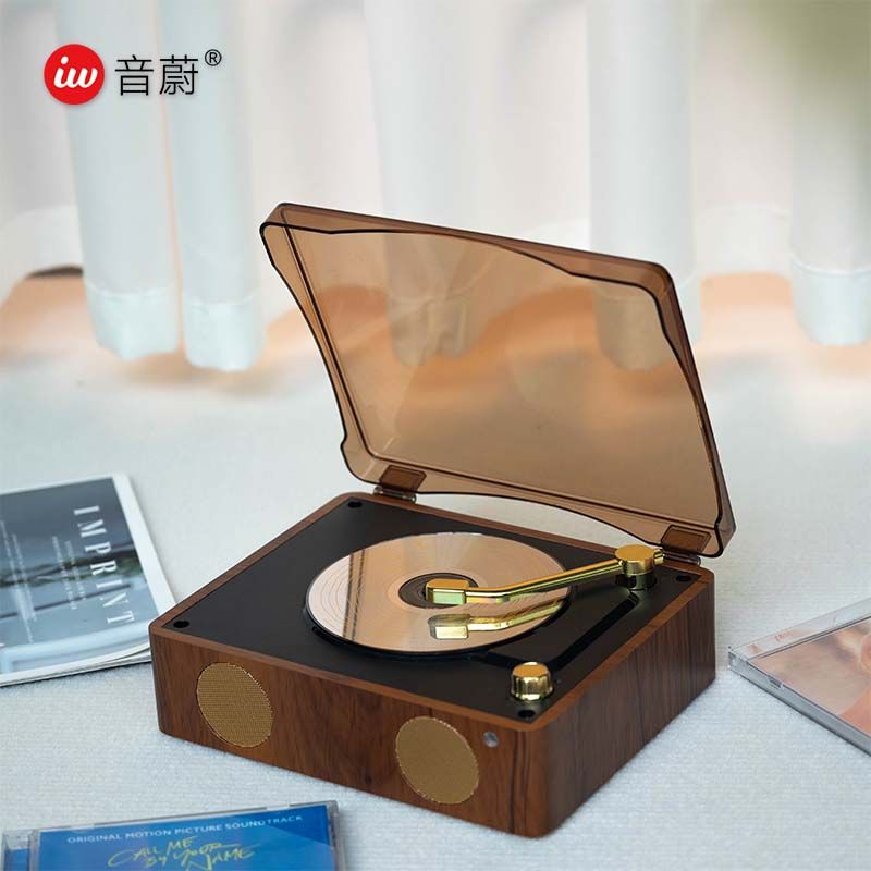 i&w音蔚HIFi音質復古CD機不傷碟韓娛專輯光碟播放器充電藍牙音響【宜家良品百貨】