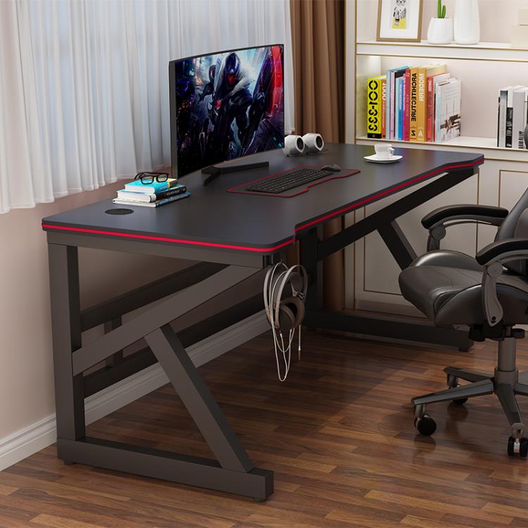 電腦台式桌家用電競桌租房臥室桌子簡約現代辦公桌學生寫字台書桌」