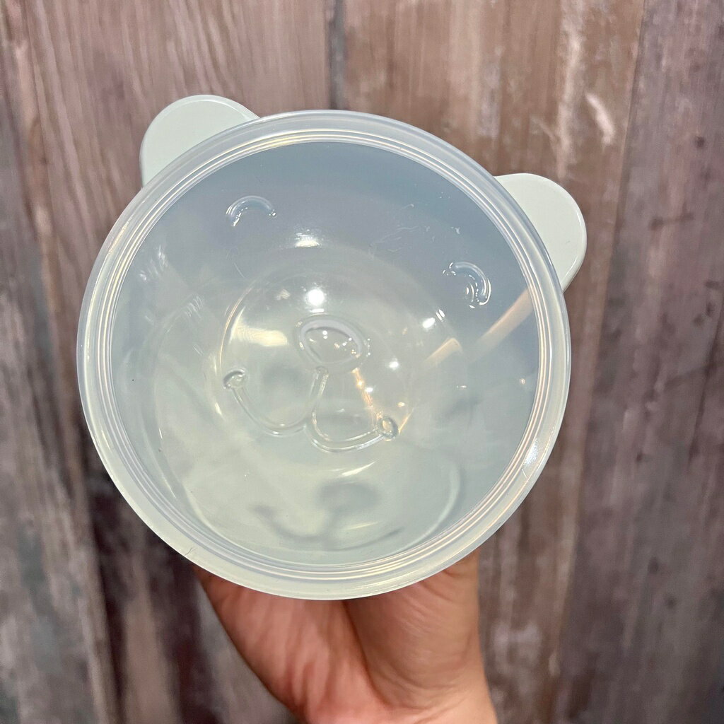 送矽膠湯匙》韓國製🇰🇷 鉑金矽膠副食品餐碗(含蓋)無吸盤 2