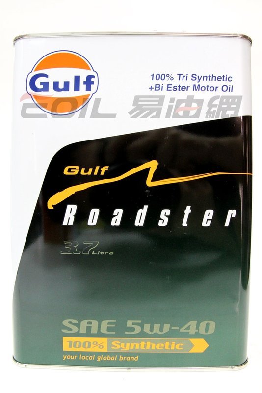 GULF Roadster 5W40 海灣 雙酯+PAO 全合成機油 3.7L