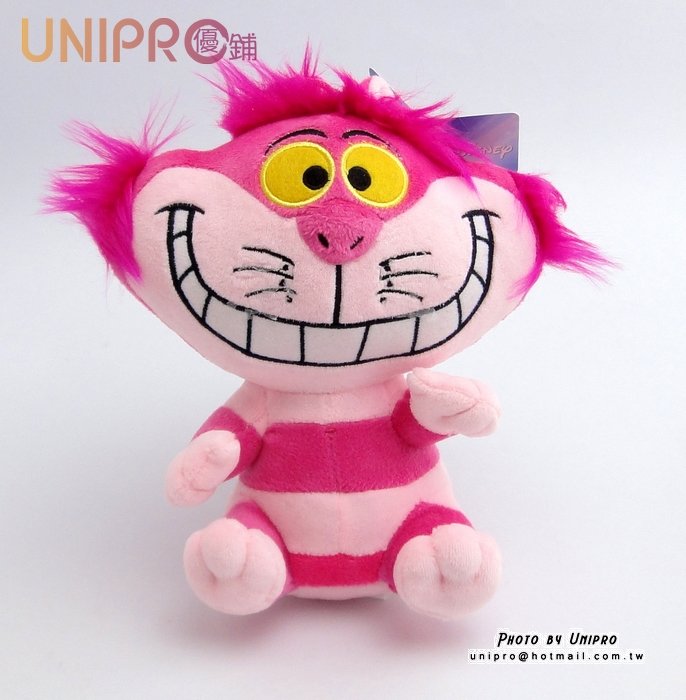 【UNIPRO】 迪士尼 愛麗絲夢遊仙境 紫郡貓 Cheshire Cat 娃娃 玩偶 正品 坐姿 妙妙貓
