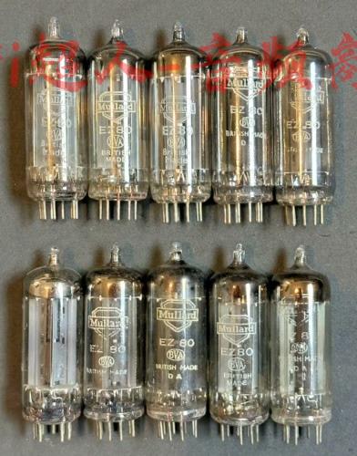 MULLARD大盾英國真空電子管EZ80 6V4 皺玻璃方環貓鼬 收音機音響高音質上機測試【HiFi超人-音訊商城】