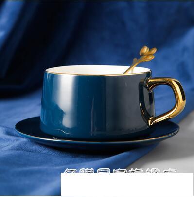 掛耳咖啡杯歐式小奢華網紅杯碟套裝精致的ins風陶瓷家用高檔杯子 名購居家