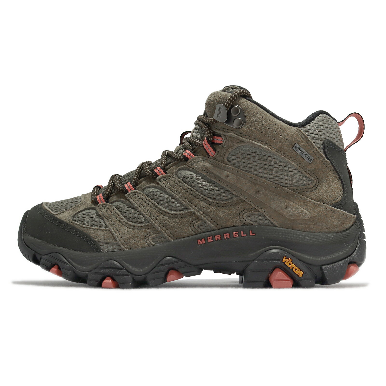 Merrell 戶外鞋 Moab 3 Mid GTX 女鞋 咖啡棕 防水 中筒 真皮 登山鞋 ML036310