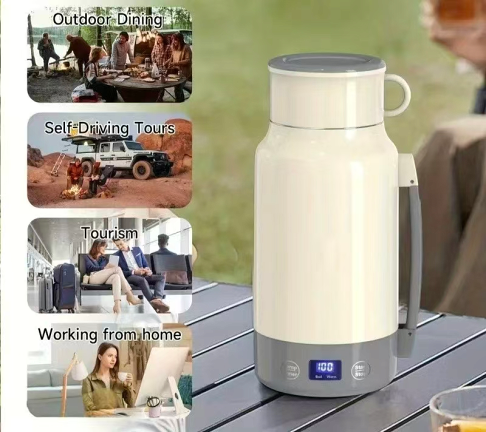 電熱水壺 燒水壺旅行大容量恆溫110V智能控溫水杯 0