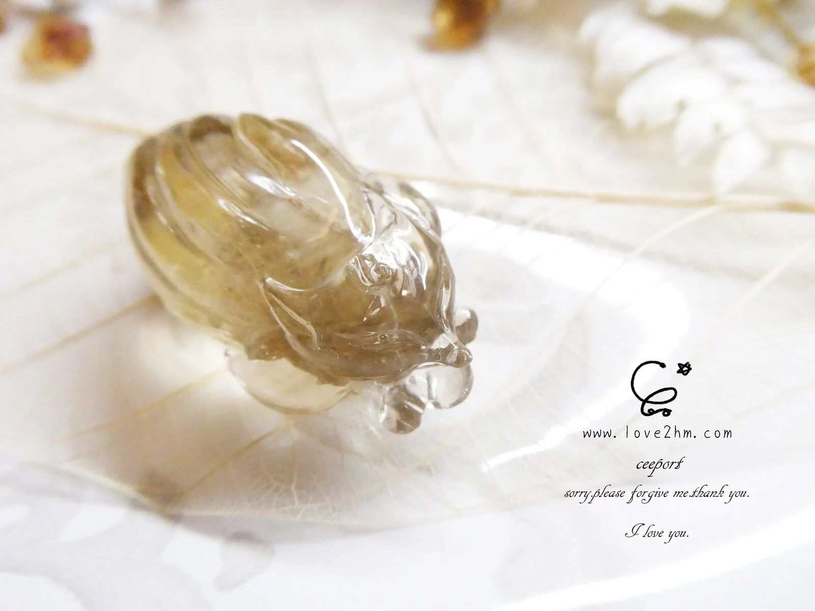 鈦晶 太陽花 九尾飛狐/鈦晶/水晶吊墜/ [晶晶工坊-love2hm]