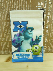 【震撼精品百貨】Monsters University 怪獸大學 束口袋/縮口袋-藍白色 震撼日式精品百貨
